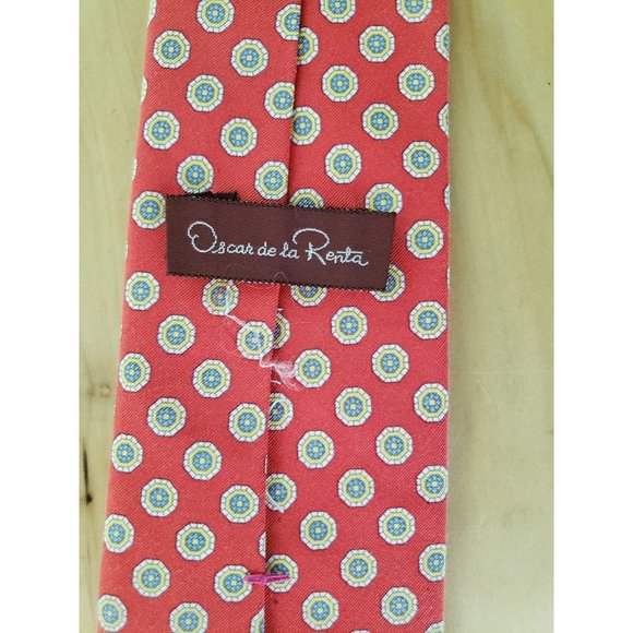 80s Oscar de‎ la Renta Tie - Picture 2 of 3